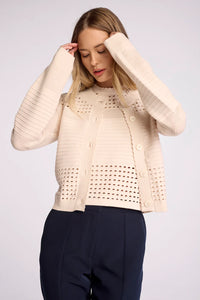 Sundays Blondie Cardigan in Cream Sundays