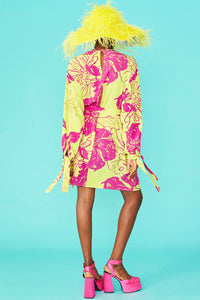 Yellow - Rayon Blend Sienna Midi Dress Jayley Collections