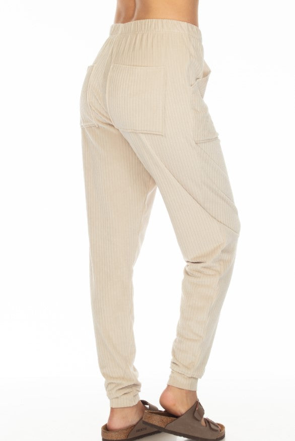 Ellie Lush Rib Jogger Hello Nite