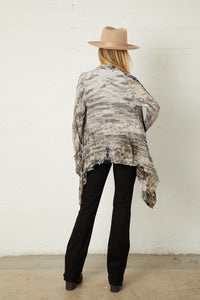 Mixed Up Ravenna Wrap Cardigan M River + Sky