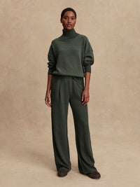 VARLEY Extra Wide Leg Pant in Olive Marl 32" Varley