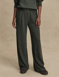 VARLEY Extra Wide Leg Pant in Olive Marl 32"