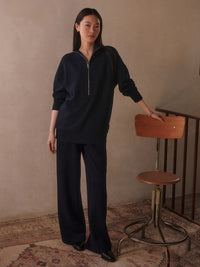 VARLEY Extra Wide Leg Pant 32" in Navy Varley