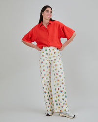 BRAVA Floral Straight Leg Pants
