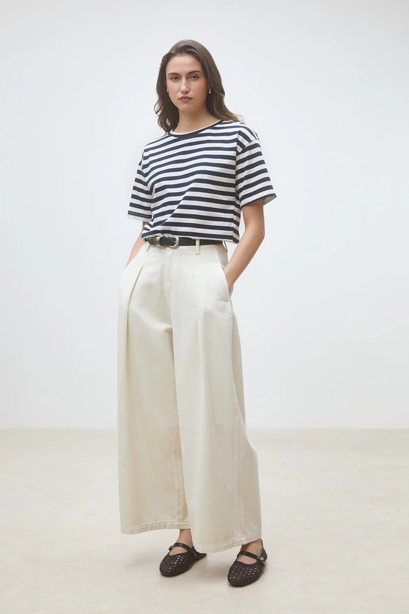 SUNCOO Matrilo Shirt in Navy Stripe
