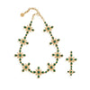 CDW Monique Gem Convertible Necklace, 16"+2" - Malachite