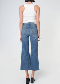 Queen High Rise Crop Wide Leg Jeans - Lawrence Wash: Lawrence / 25 Noend Denim