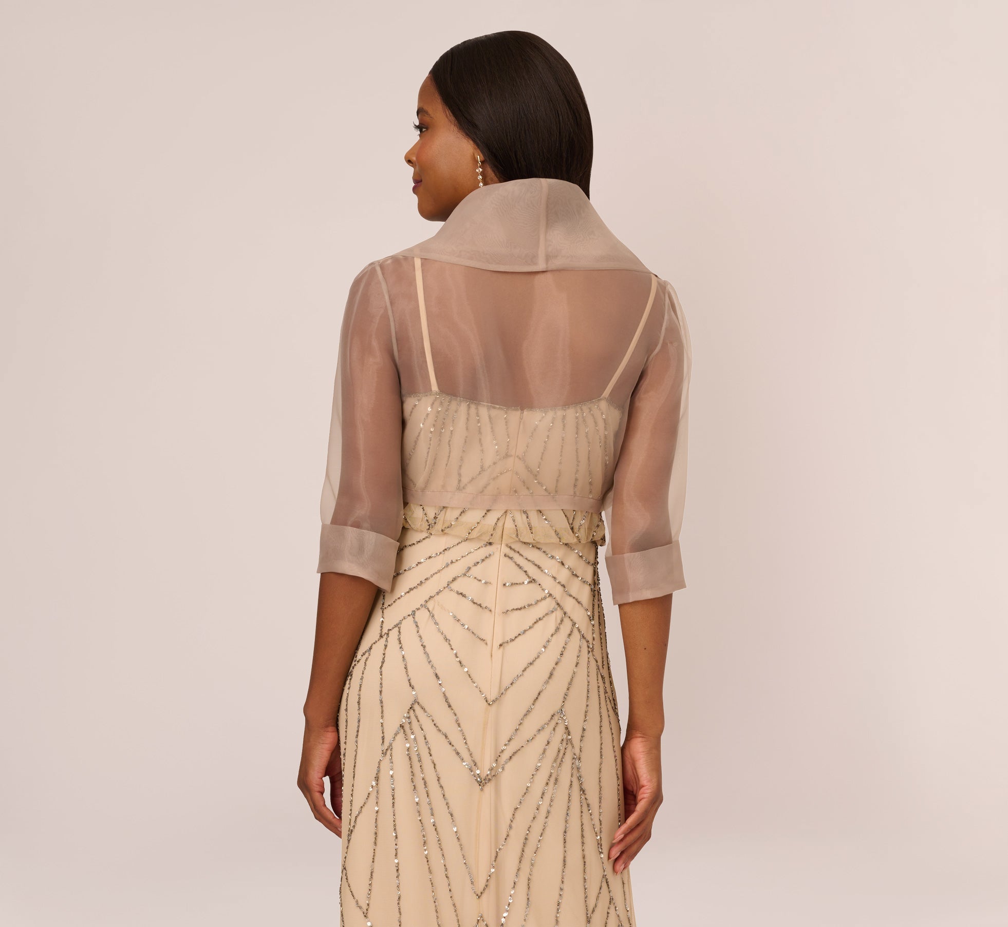AP Champagne Organza Wrap