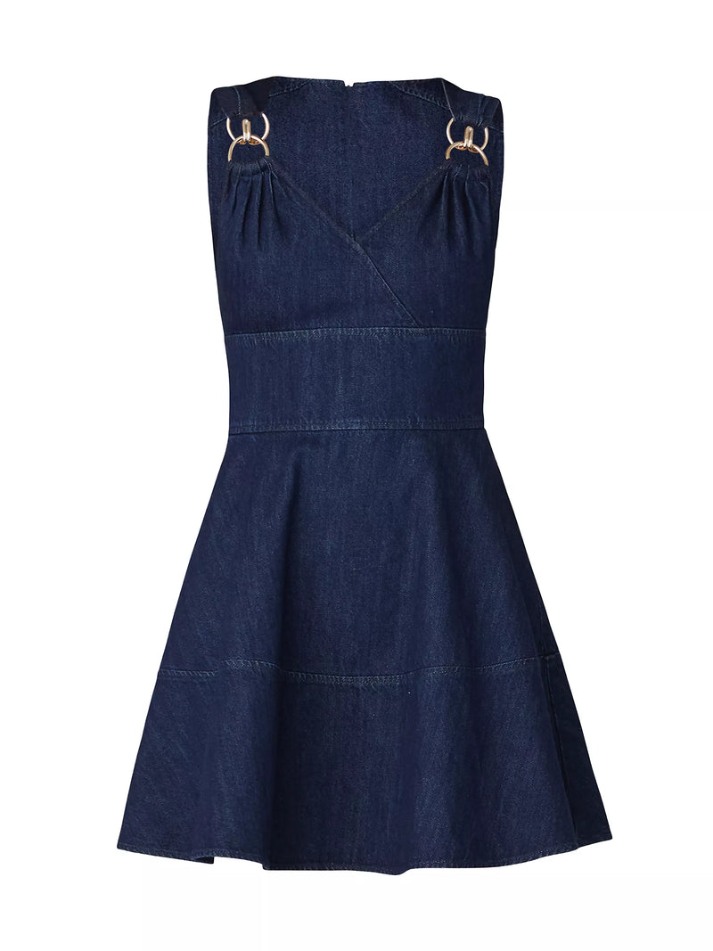 Shoshanna Presley Denim Ring Minidress