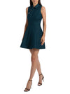 AMUR Gail Wave Dress in Deep Indigo