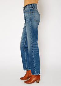 Slacker High Rise Relaxed Straight Jeans Noend Denim