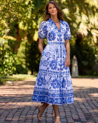 Jude Connallly Blue Floral Lois Dress