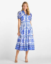 Jude Connallly Blue Floral Lois Dress