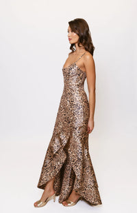 HUTCH Alma Dress in Leopard