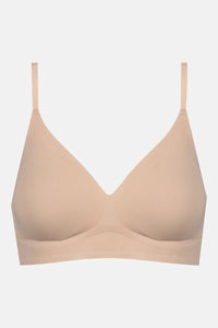 MEY Triangle Bralette in Tan