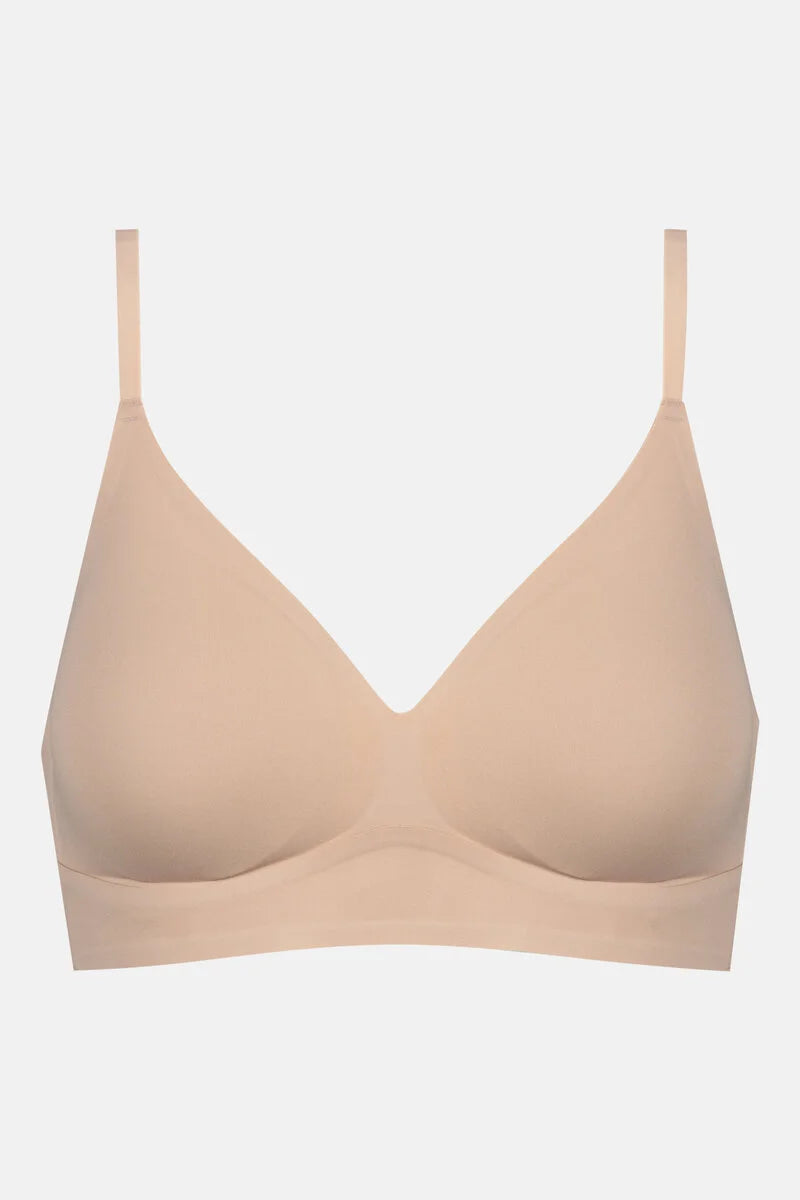 MEY Triangle Bralette in Tan