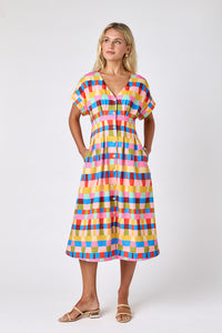 CROSBY Lennox Dress in Prism