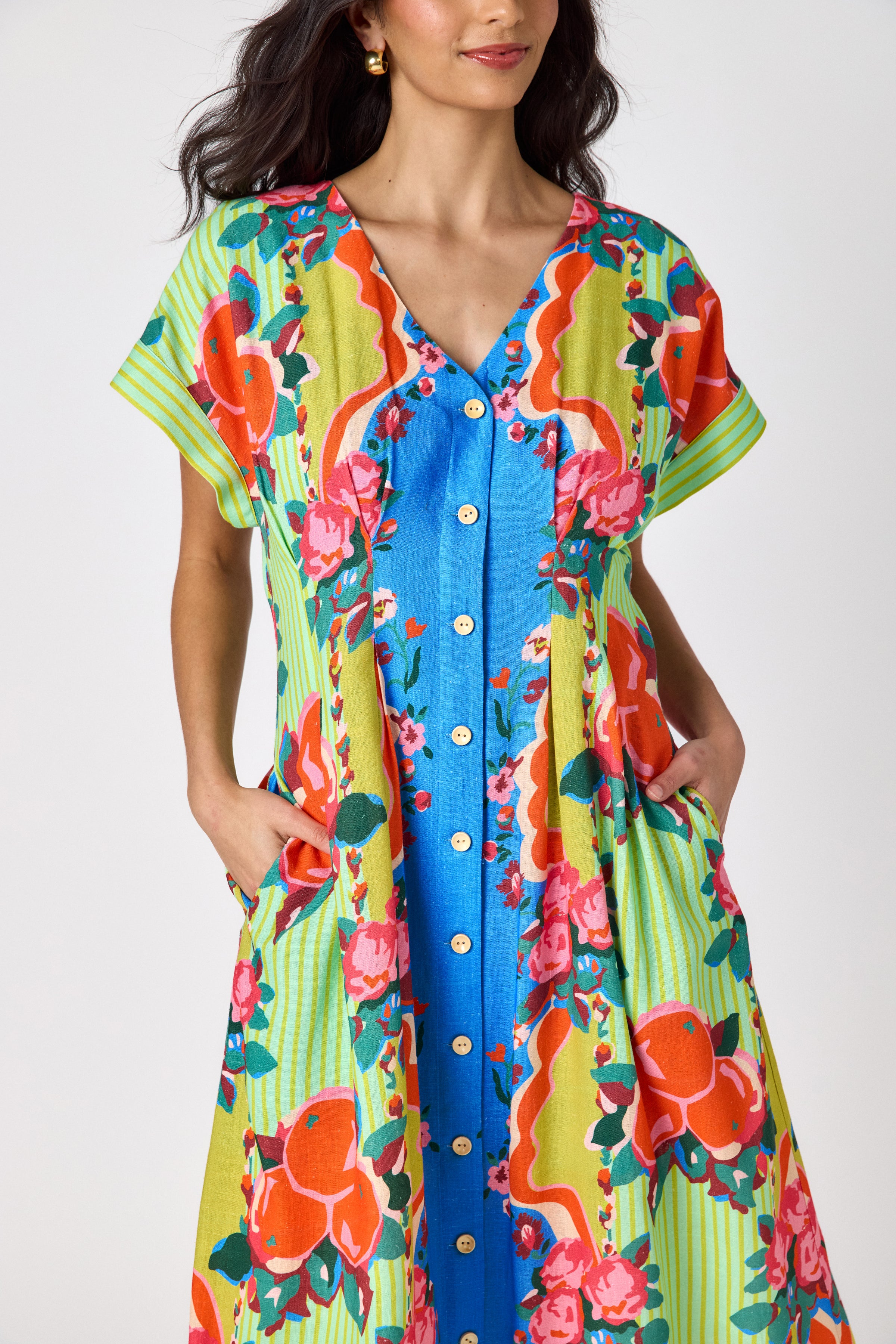 CROSBY Lennox Dress in Grove