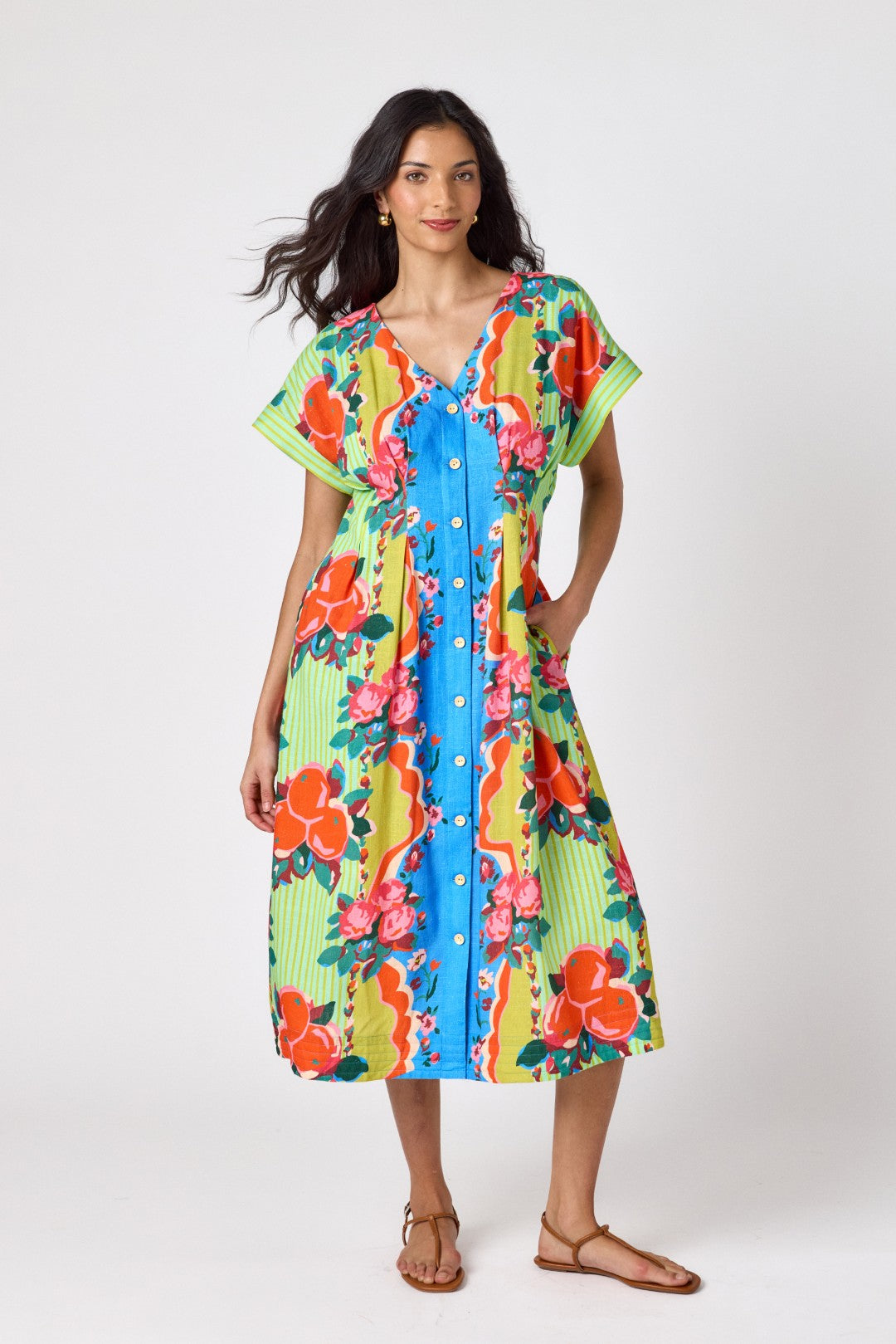 CROSBY Lennox Dress in Grove