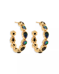 Capucine Du Wulf Aurora Medium Hoop Earring Abalone Jewelry Capucine De Wulf
