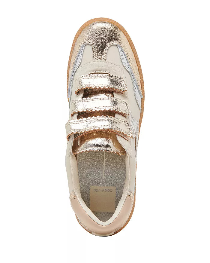 Dolce Vita Notice Velcro Sneaker in Metallic