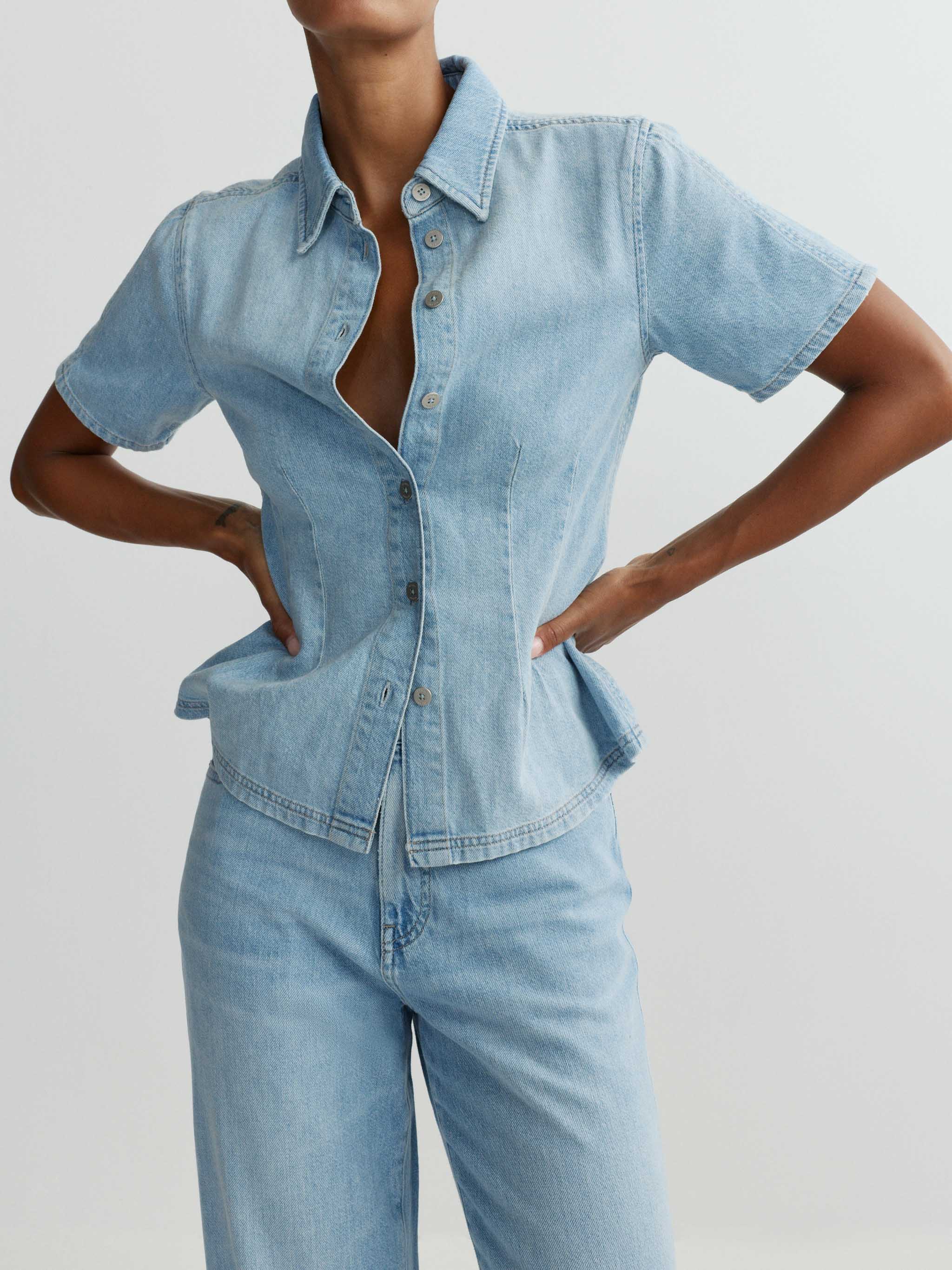DL1961 Joice Shirt in Beachfront