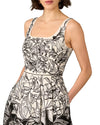 AP Embroidered Organza Midi Dress Adrianna Papell