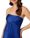 Aidan Mattox Pleated Gown in Rich Royal Blue Aidan Mattox
