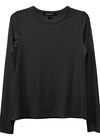 Fifteen Twenty Long Sleeve Crew Neck Top Black Fifteen Twenty