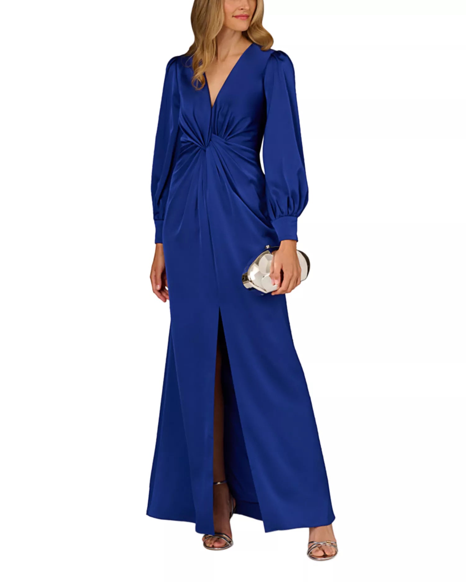 Aidan Maddox Royal Sapphire Evening Gown