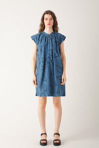Prairie Underground Talk Talk Dress in Marine