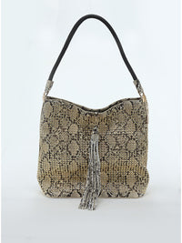 PHO FIRENZE Grande Handbag in Studded Snake