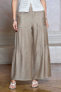 CA Wide Leg Pants-Dusty Sand