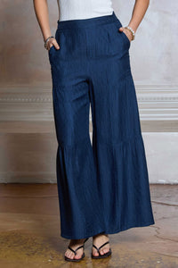 CA Wide Leg Pants- Blue