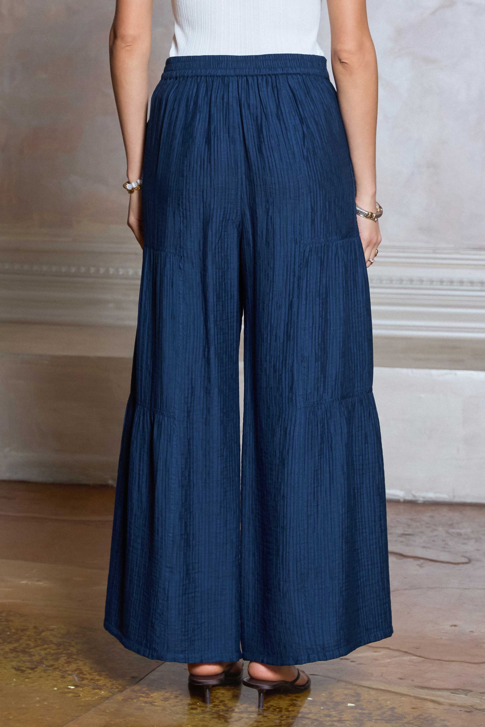 CA Wide Leg Pants- Blue