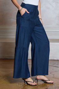 CA Wide Leg Pants- Blue