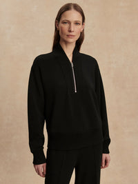 VARLEY Sally Half Zip Sweat - Black