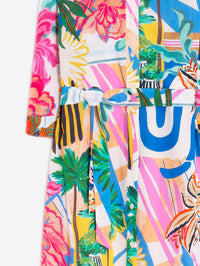 VILAGALLO Como Paradise Midi Dress
