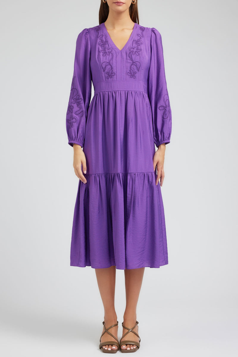 CA Plum Midi Dress