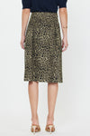 CA Leopard Cotton Midi Skirt