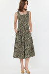 CA Leopard Print Midi Dress