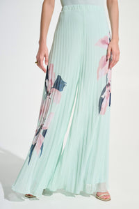 JR Chiffon Floral Print Pleated Pants