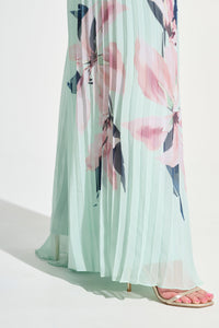 JR Chiffon Floral Print Pleated Pants