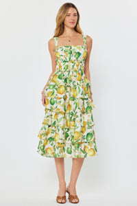 CA Lemon Midi Dress