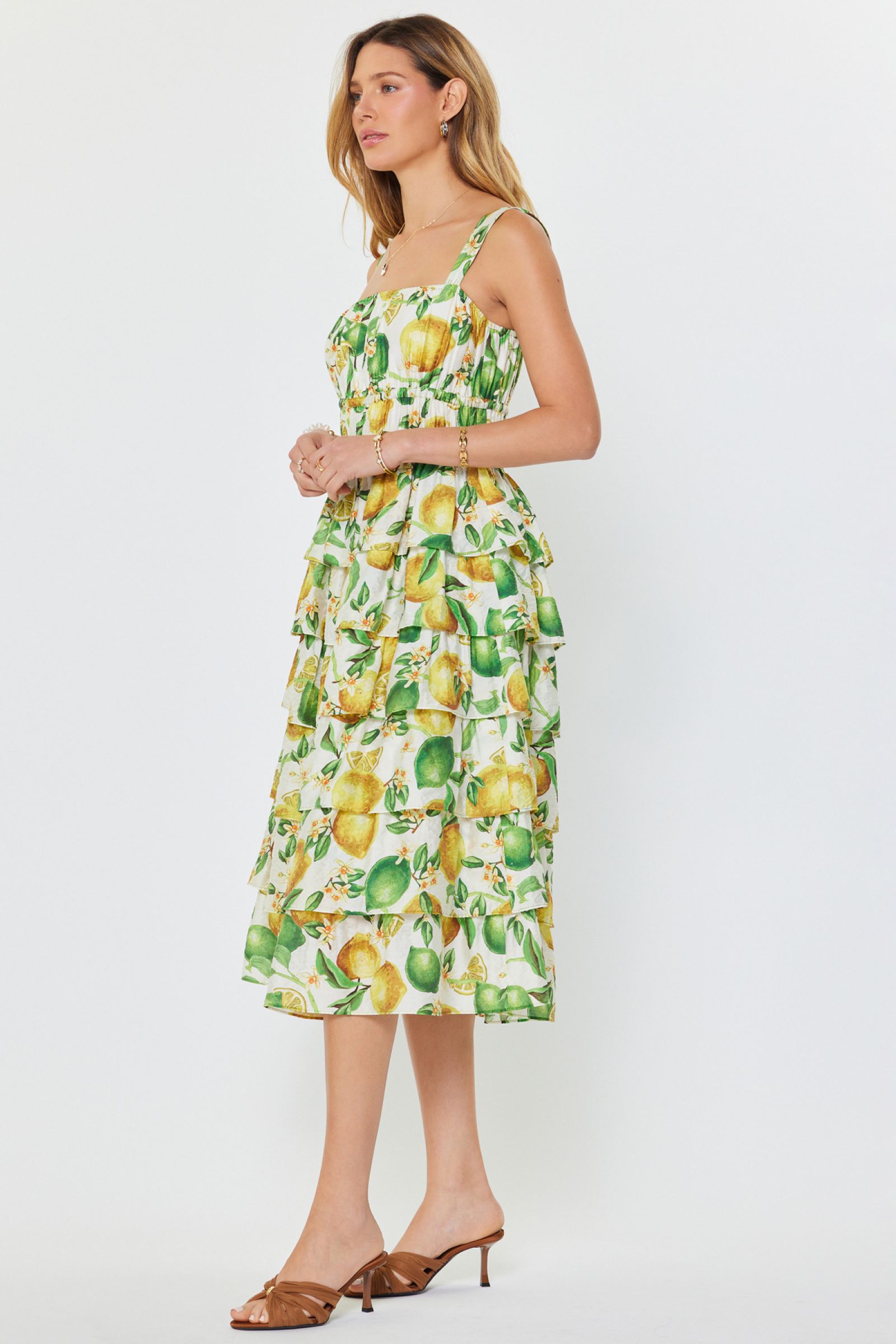 CA Lemon Midi Dress