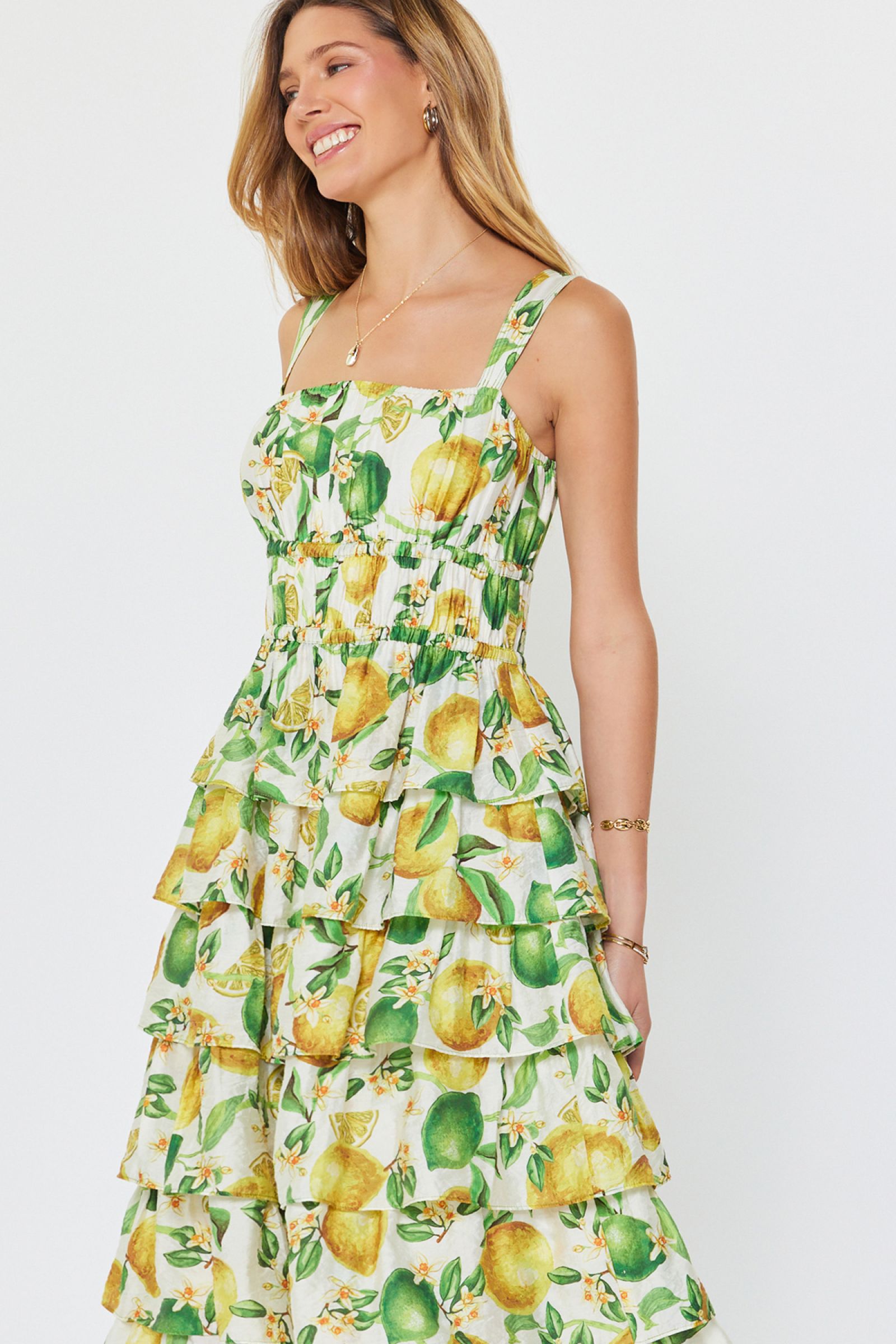 CA Lemon Midi Dress