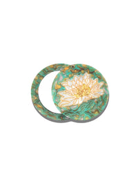 Solar Eclipse Waterlily Compact Mirror