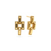 CDW Pathway Post Small Link Earrings - Gold Capucine De Wulf