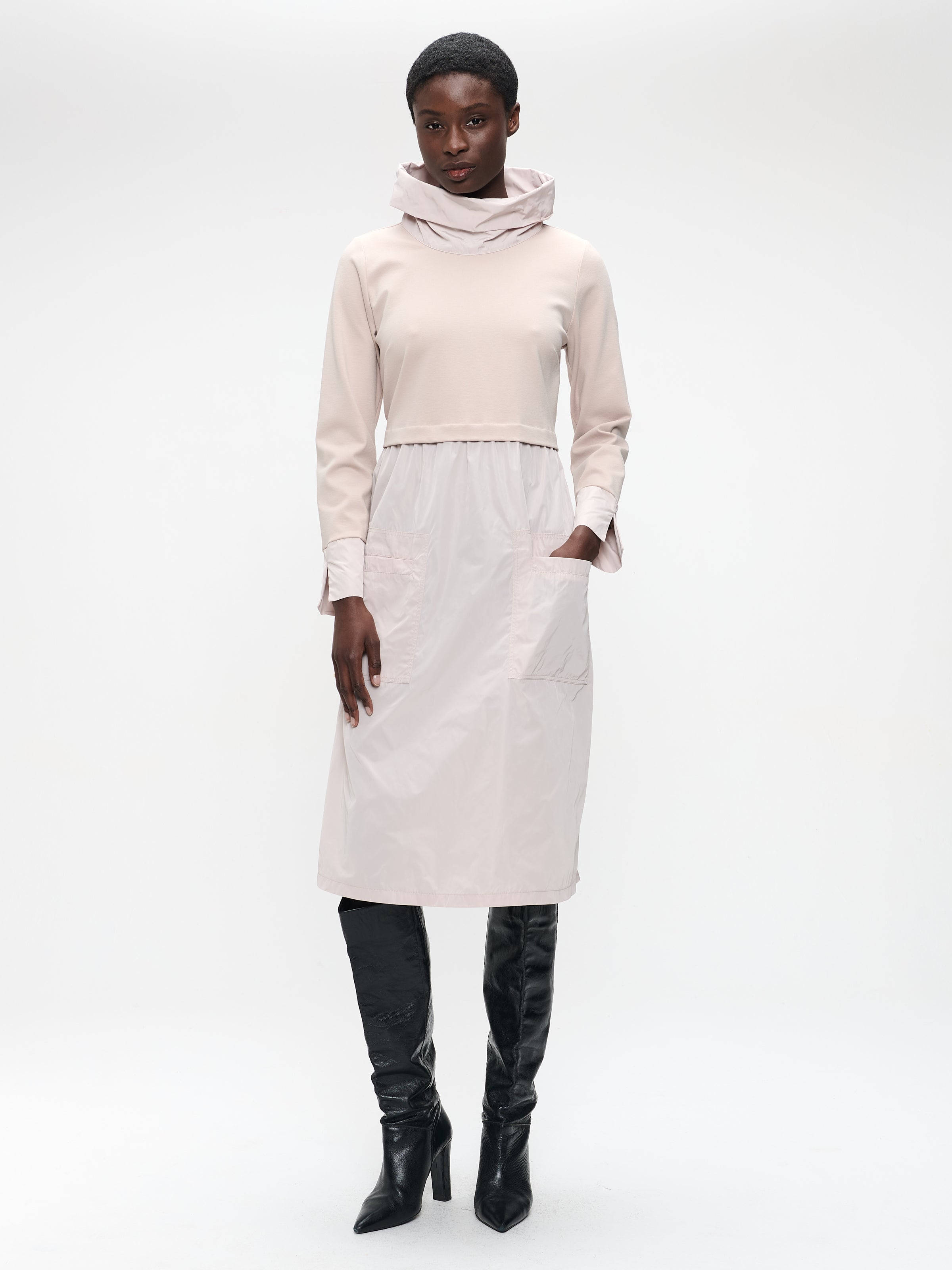 Jane Lushka Mixed Media Midi Dress Jane Lushka