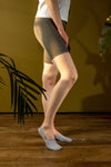 CLOUD MVS Premium No Show Socks: L / Beige Cloud